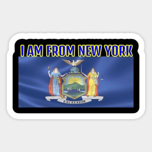 I am From New York T- Shirt Sticker